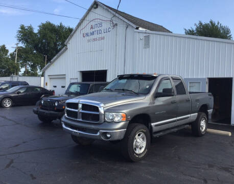 2005 Dodge Ram Pickup 3500 for sale at Autos Unlimited, LLC in Adrian MI