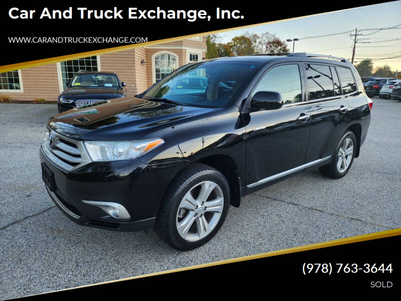 2013 Toyota Highlander for sale at Car and Truck Exchange, Inc. in Rowley MA