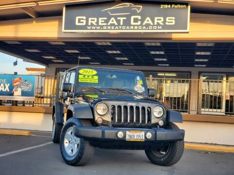 2015 Jeep Wrangler Unlimited for sale at Great Cars in Sacramento CA
