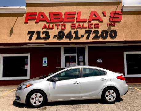 2015 Kia Forte for sale at Fabela's Auto Sales Inc. in South Houston TX