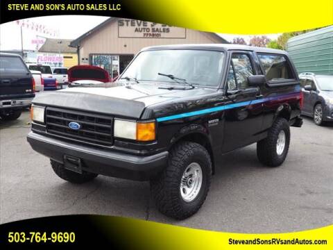 1991 Ford Bronco for sale at Steve & Sons Auto Sales in Happy Valley OR