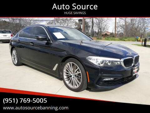 2017 BMW 5 Series for sale at Auto Source in Banning CA