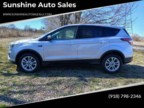 2017 Ford Escape for sale at Sunshine Auto Sales in Inola OK