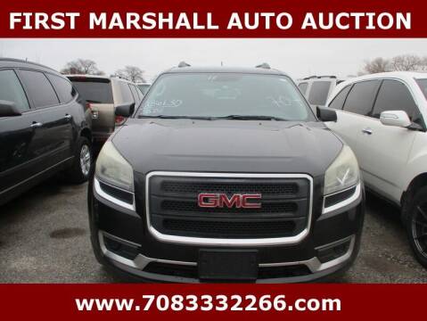 2013 GMC Acadia for sale at First Marshall Auto Auction in Harvey IL