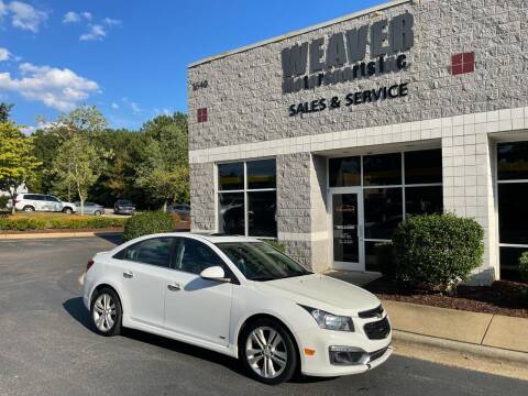 2015 Chevrolet Cruze for sale at Weaver Motorsports Inc in Cary NC