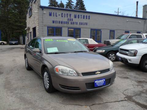 2007 Chevrolet Impala for sale at Weigman's Auto Sales in Milwaukee WI