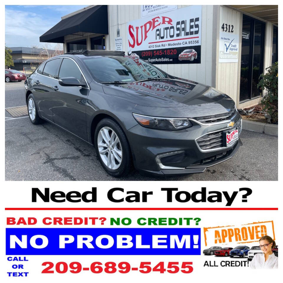 2018 Chevrolet Malibu for sale at Super Auto Sales Modesto in Modesto, CA