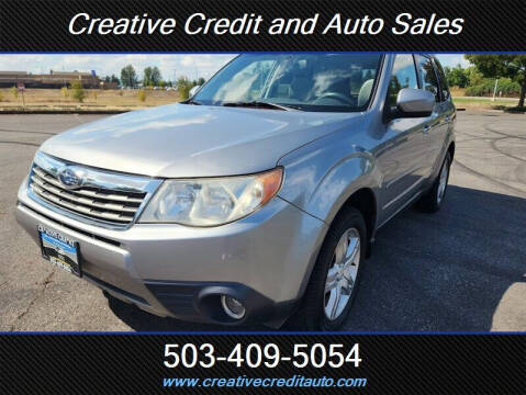 2009 Subaru Forester for sale at Creative Credit & Auto Sales in Salem OR