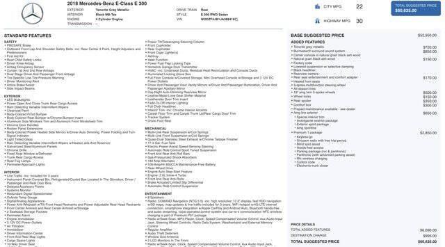 2018 Mercedes-Benz E-Class E 300