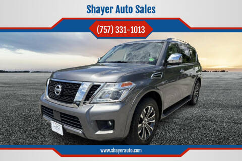 2019 Nissan Armada for sale at Shayer Auto Sales in Cape Charles VA