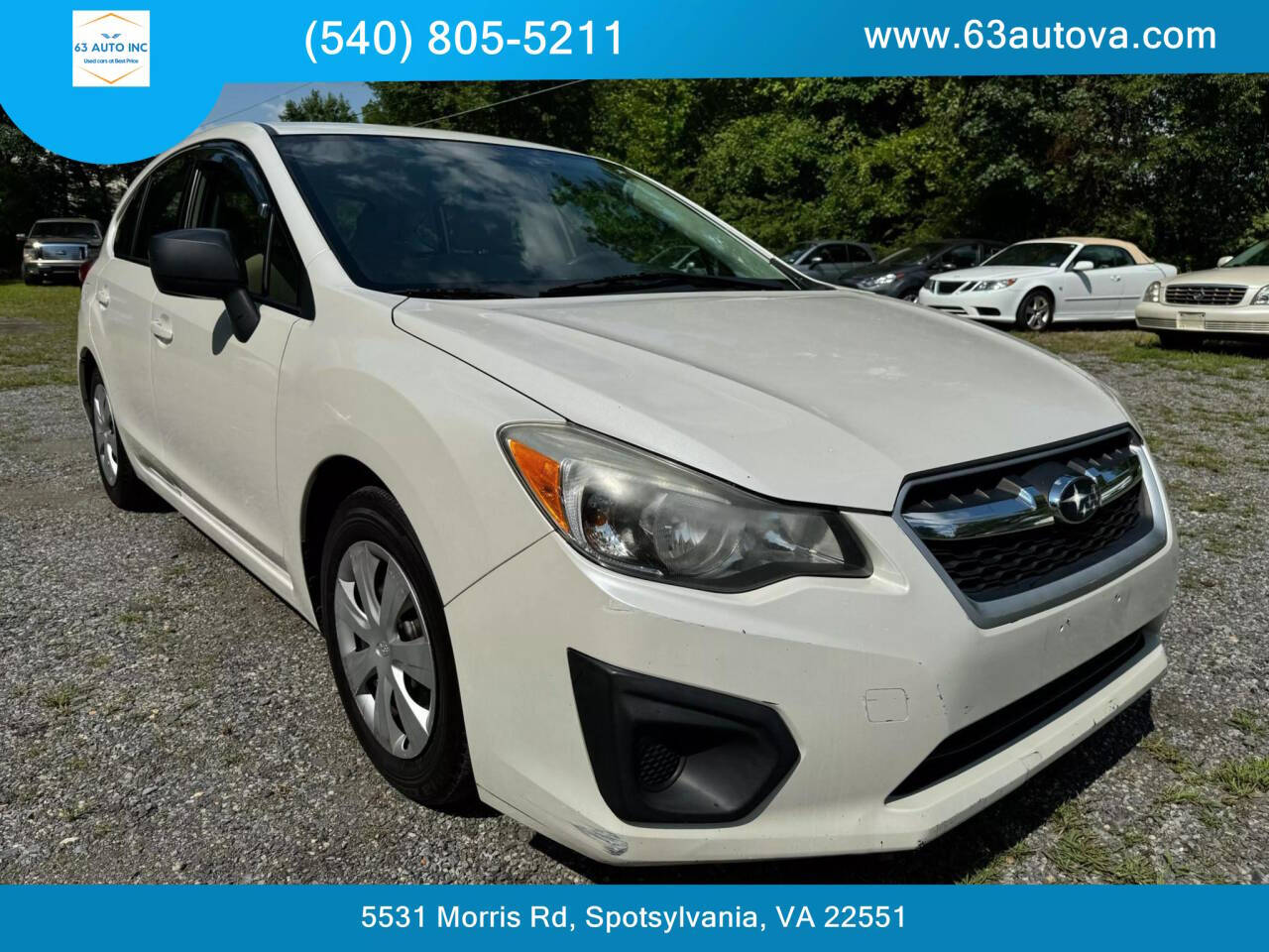 2013 Subaru Impreza for sale at 63 Auto Inc in Spotsylvania, VA