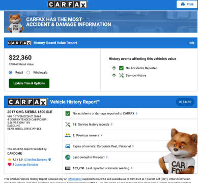 2017 GMC Sierra 1500 SLE