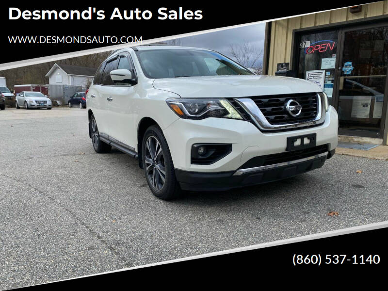 2017 Nissan Pathfinder for sale at Desmond's Auto Sales in Colchester CT
