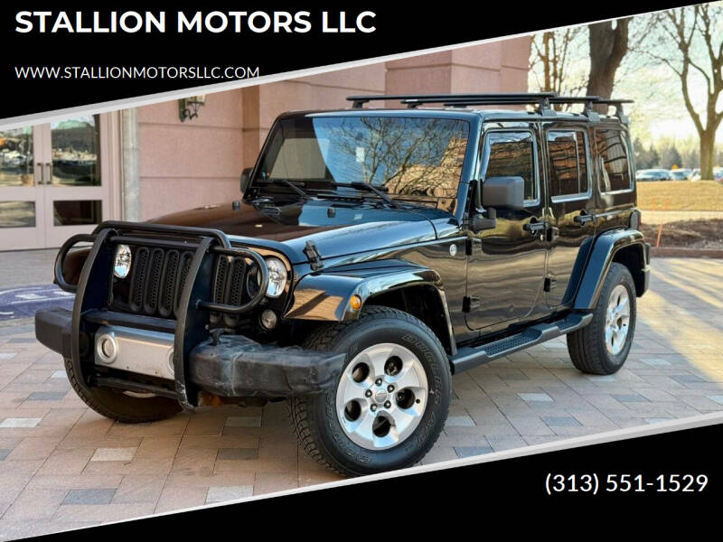 2015 Jeep Wrangler Unlimited for sale at STALLION MOTORS LLC in Wayne MI