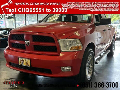 2012 RAM 1500 for sale at CERTIFIED HEADQUARTERS in Saint James NY
