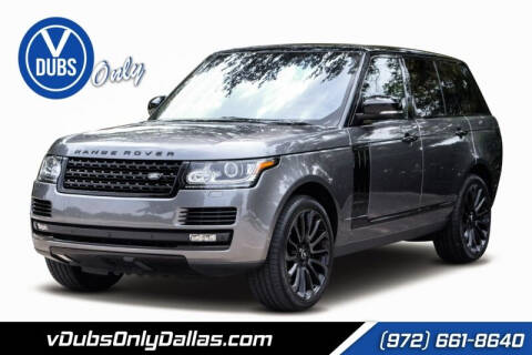 2016 Land Rover Range Rover for sale at VDUBS ONLY in Plano TX