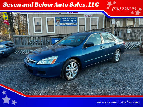 2006 Honda Accord for sale at Seven and Below Auto Sales, LLC in Rockville MD