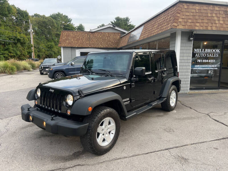 2017 Jeep Wrangler Unlimited for sale at Millbrook Auto Sales in Duxbury MA