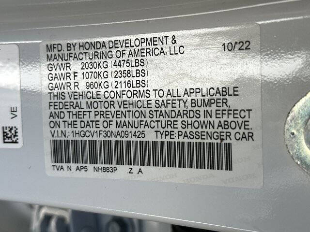 2022 Honda Accord Sport