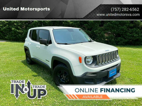 2017 Jeep Renegade for sale at United Motorsports in Virginia Beach VA