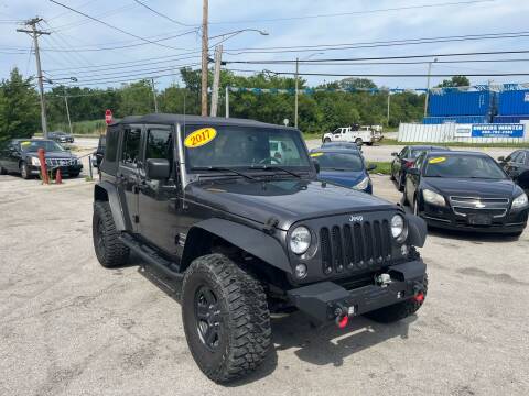 2017 Jeep Wrangler Unlimited for sale at I57 Group Auto Sales in Country Club Hills IL