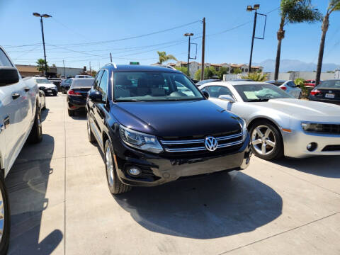 2016 Volkswagen Tiguan for sale at E and M Auto Sales in Bloomington CA