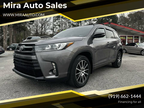 2018 Toyota Highlander for sale at Mira Auto Sales in Raleigh NC