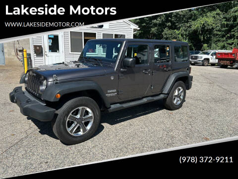 2014 Jeep Wrangler Unlimited for sale at Lakeside Motors in Haverhill MA