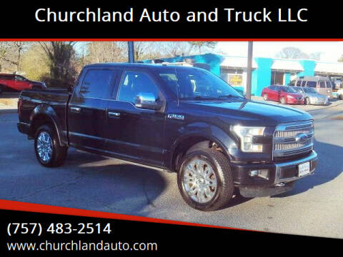2015 Ford F-150 for sale at Churchland Auto and Truck LLC in Portsmouth VA
