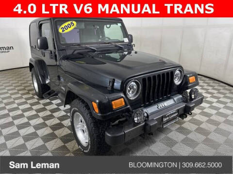 2005 Jeep Wrangler for sale at Sam Leman CDJR Bloomington in Bloomington IL