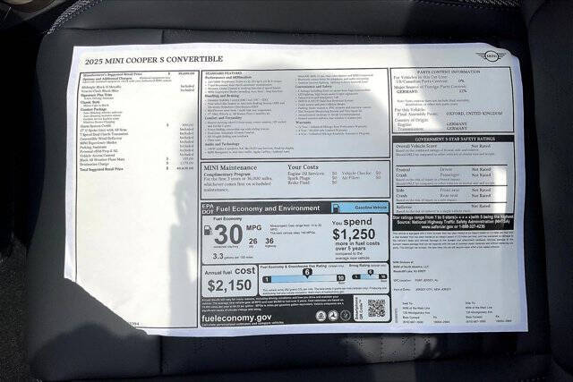 2025 MINI Convertible Cooper S