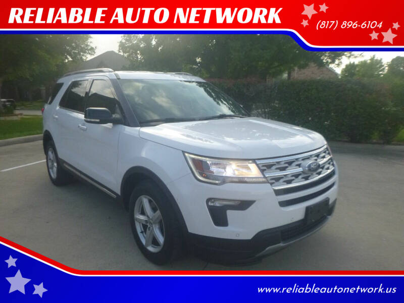 2018 Ford Explorer for sale at RELIABLE AUTO NETWORK in Arlington TX