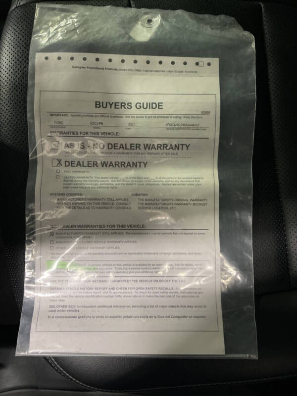 2021 Ford Escape Hybrid Titanium