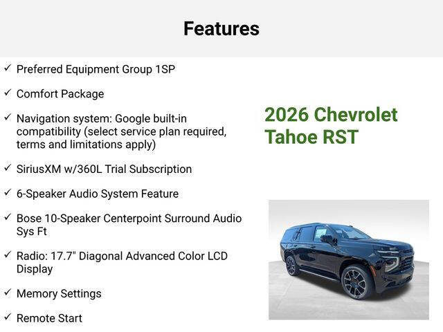 2026 Chevrolet Tahoe RST