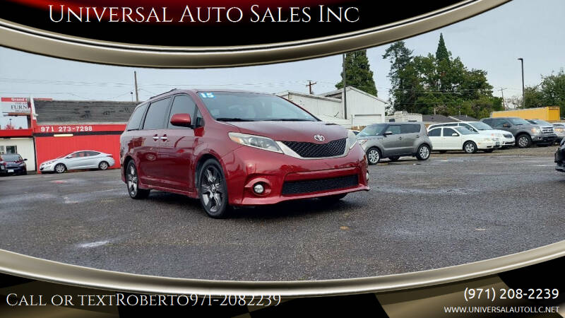 2015 Toyota Sienna for sale at Universal Auto Sales Inc in Salem OR