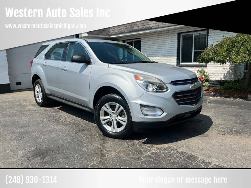 2017 Chevrolet Equinox for sale at Western Auto Sales Inc in Farmington Hills MI