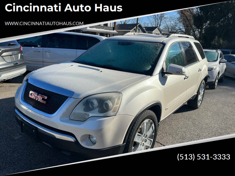 2010 GMC Acadia for sale at Cincinnati Auto Haus in Cincinnati OH