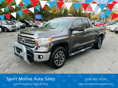 2016 Toyota Tundra for sale at Sport Motive Auto Sales in Seattle WA