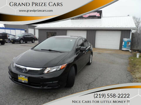 2012 Honda Civic for sale at Grand Prize Cars in Cedar Lake IN