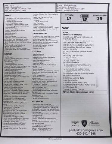 2025 Mercedes-Benz S-Class S 580 4MATIC
