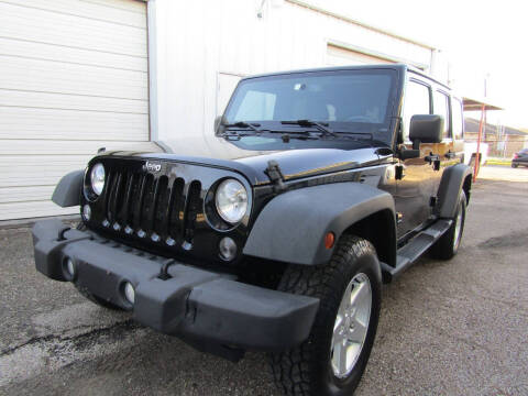 2015 Jeep Wrangler Unlimited for sale at AJA AUTO SALES INC in South Houston TX