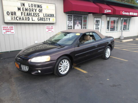 2003 Chrysler Sebring for sale at GRESTY AUTO SALES in Loves Park IL