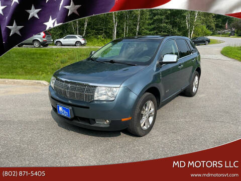2010 Lincoln MKX for sale at MD Motors LLC in Williston VT