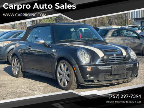 2008 MINI Cooper for sale at Carpro Auto Sales in Chesapeake VA