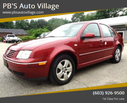 2004 Volkswagen Jetta for sale at PB'S Auto Village in Hampton Falls NH