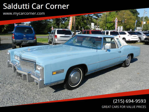 1975 Cadillac Eldorado for sale at Saldutti Car Corner in Gilbertsville PA
