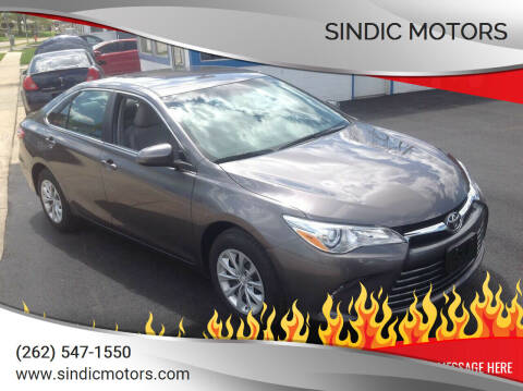 2016 Toyota Camry for sale at Sindic Motors in Waukesha WI