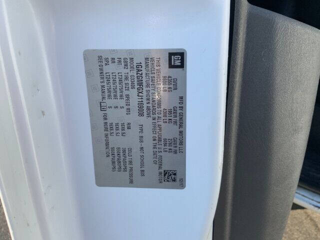 2018 Chevrolet Express LT 3500