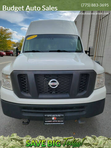2014 Nissan NV for sale at Budget Auto Sales in Carson City NV