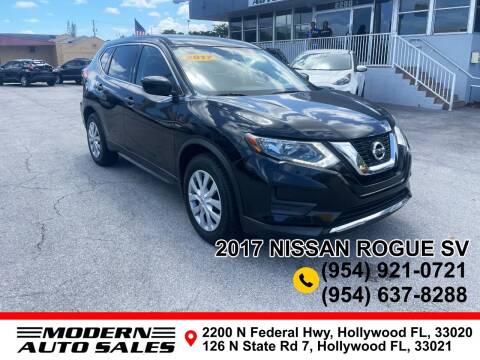 2017 Nissan Rogue for sale at Modern Auto Sales in Hollywood FL